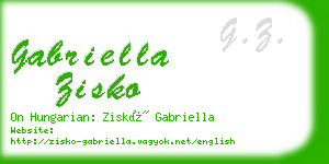 gabriella zisko business card